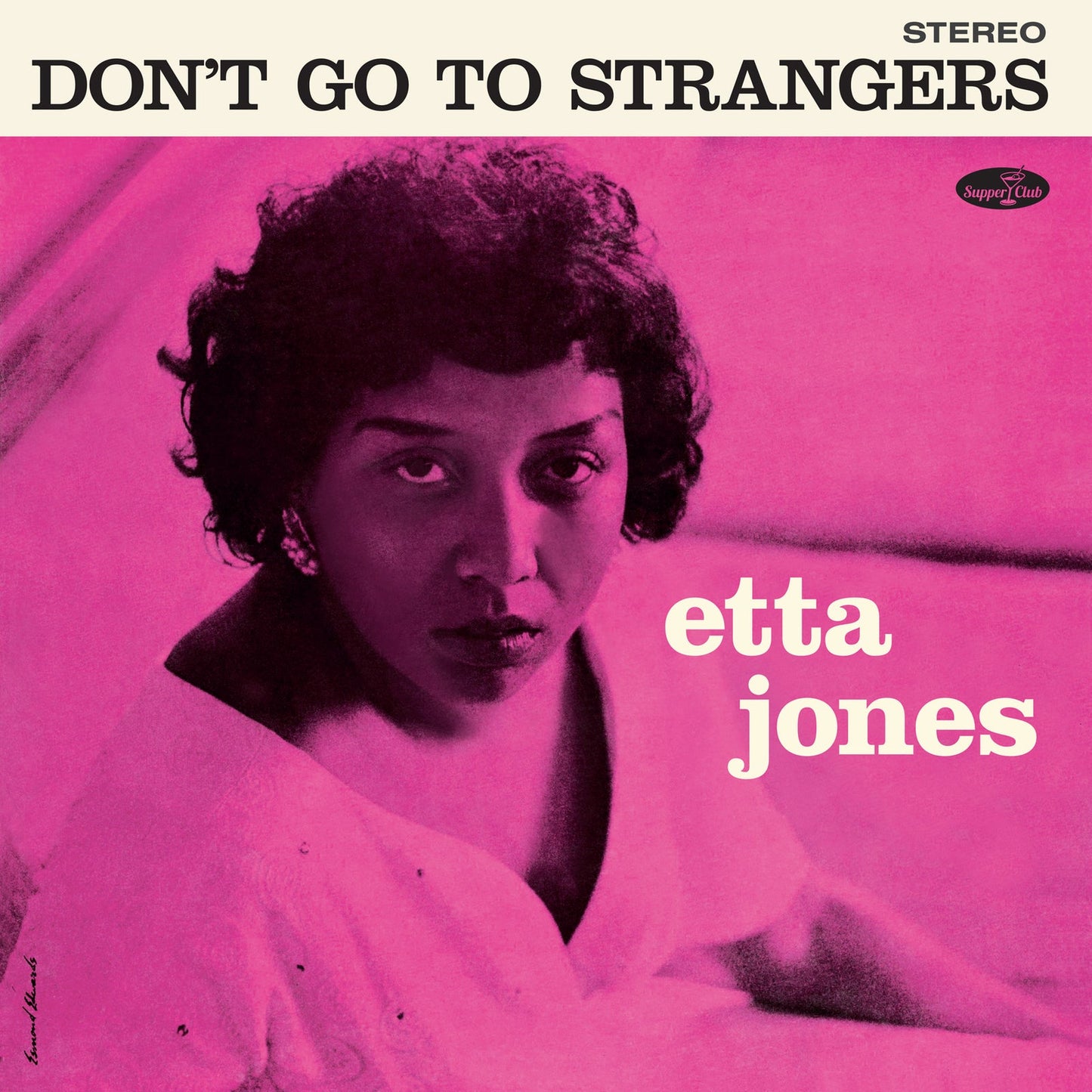 Etta Jones album cover: a portrait of a woman with dark hair.