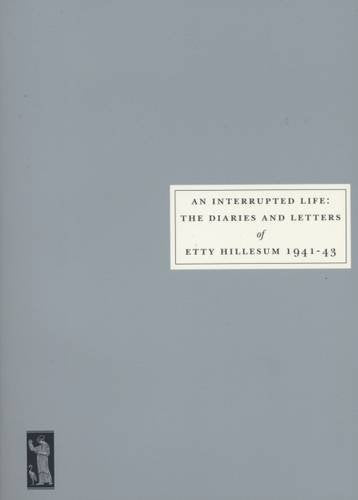Book cover of "An Interrupted Life" with grey background and white title box.