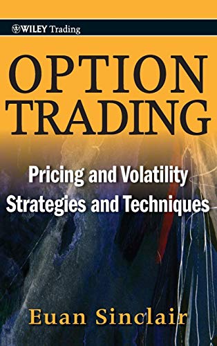 Book cover: "Option Trading" by Euan Sinclair, with dark blue and gold text.