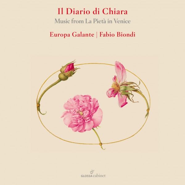 CD cover with illustrated pink roses and text: “Il Diario di Chiara”.