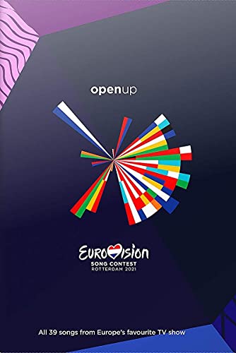 DVD cover for Eurovision Song Contest 2021, featuring colorful flag design.