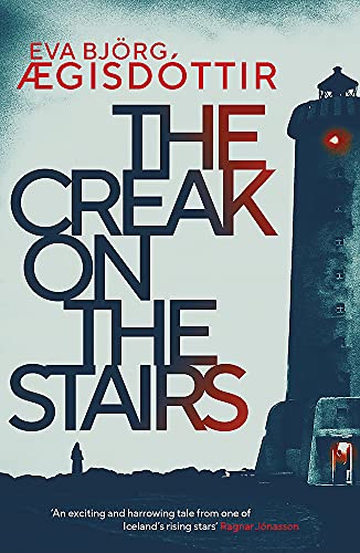 Book cover featuring a dark lighthouse silhouette against a misty background with bold text.