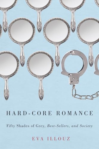 Book cover with silver hand mirrors and a single handcuff.