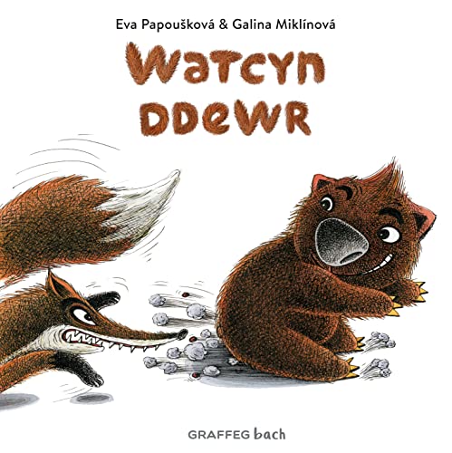 Book cover with illustrated fox chasing a wombat amidst scattered stones.