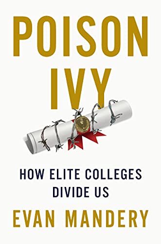 Book cover: "Poison Ivy" with a diploma tangled in barbed wire.