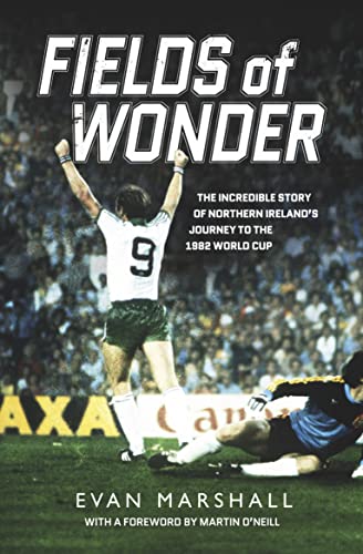 Book cover: "Fields of Wonder" featuring a football player celebrating victory.