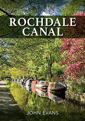 Book cover depicting a canal with boats and lush green trees.