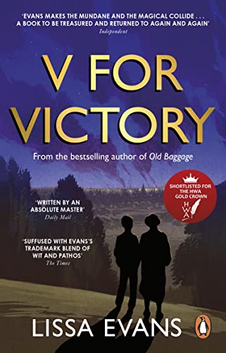 Book cover: "V for Victory" with silhouetted figures and a nighttime landscape.