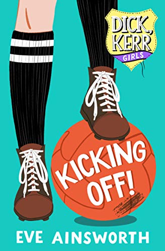 Book cover: legs in football boots kicking a red ball.