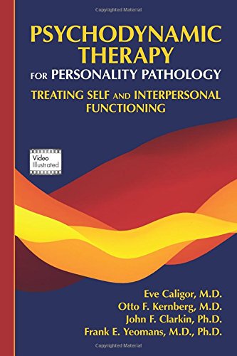 Book cover: "Psychodynamic Therapy for Personality Pathology" with yellow wave design.
