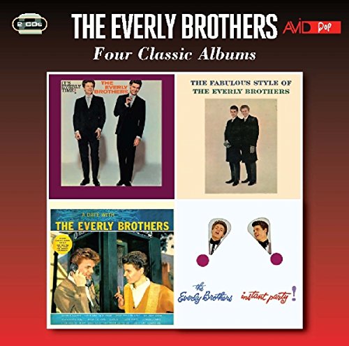 CD compilation of four Everly Brothers album covers featuring the duo.