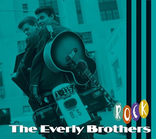 CD cover featuring the Everly Brothers with a guitar and motorcycle.