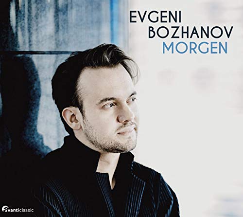 CD cover featuring a man in a black shirt, with text "EVGENI BOZHANOV MORGEN".