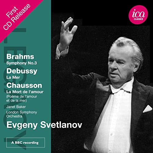 CD cover featuring conductor Evgeny Svetlanov in a dark suit.