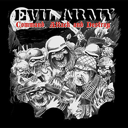 Black and white album cover depicting zombie-like soldiers in combat.