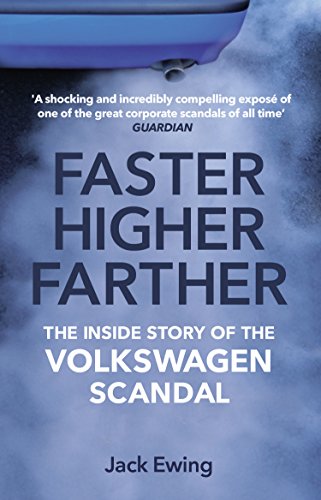 Book cover for “Faster, Higher, Farther” about the Volkswagen scandal.