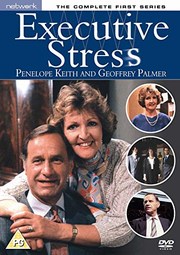 DVD cover for "Executive Stress" featuring Penelope Keith and Geoffrey Palmer.