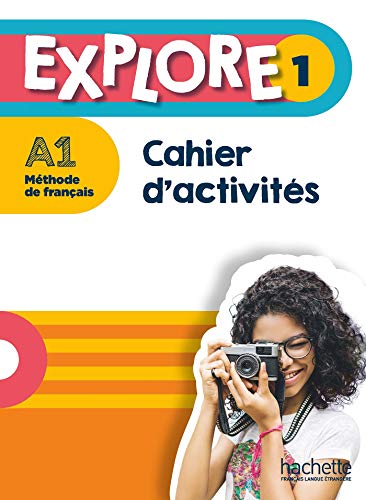 French language textbook cover with a young woman taking a photo.