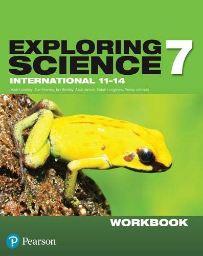 Exploring Science International Year 7 Workbook cover featuring a yellow frog on a rock.