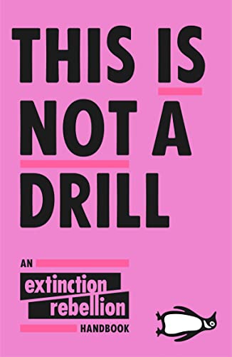 Book cover with bold black text on a pink background and a penguin logo.