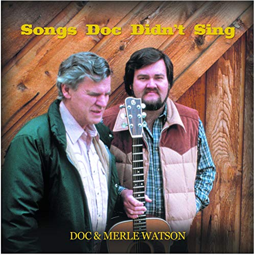 Album cover featuring Doc and Merle Watson standing in front of a wooden wall.