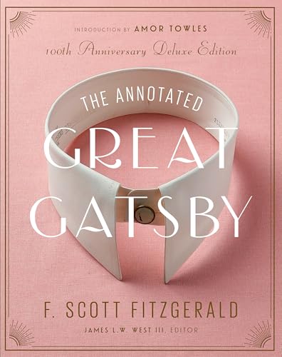 Pink book cover with white text and a decorative collar image.