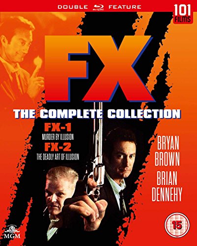 Blu-ray cover art for F/x The Complete Collection featuring Bryan Brown and Brian Dennehy.