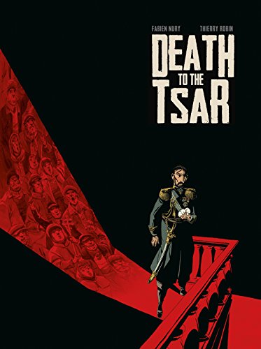 Book cover: "Death To The Tsar" with a man and red crowd illustration.