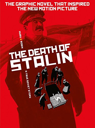Graphic novel cover depicting Stalin and figures around a hospital bed.