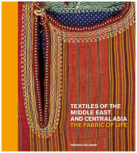 Book cover featuring a close-up of a traditional striped textile garment with embroidery.