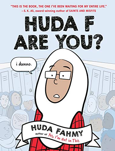 Book cover: cartoon girl in hijab, surrounded by diverse students.