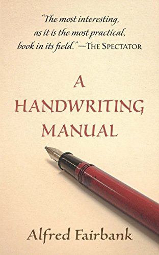 Book cover for "A Handwriting Manual" with a fountain pen.