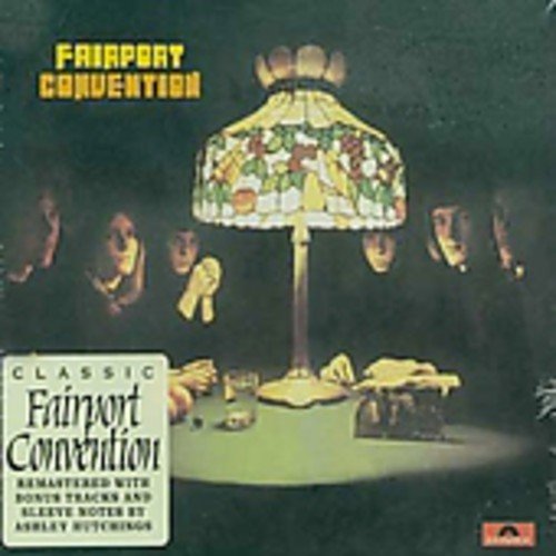 Fairport Convention CD cover with a stained-glass lamp and band members.