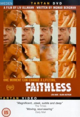 DVD cover for "Faithless" featuring repeated, close-up portraits of men.
