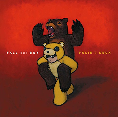 “Folie à Deux” album cover: two bears embracing on a red background.