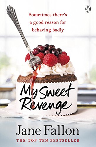 Book cover: chocolate cake with berries, fork, and title "My Sweet Revenge".