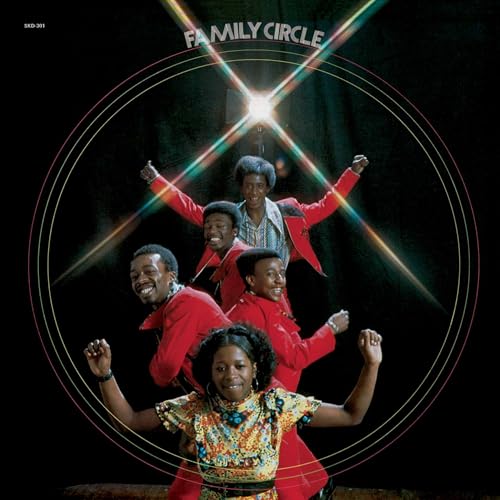Album cover for Family Circle featuring four people in celebratory poses.