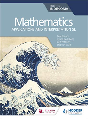 Book cover featuring "The Great Wave off Kanagawa" and IB Mathematics SL title.