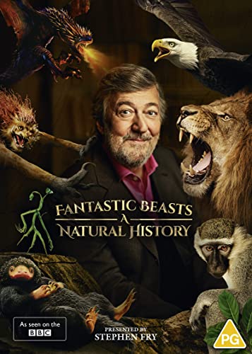 DVD cover featuring Stephen Fry with illustrated fantastical and real animals.