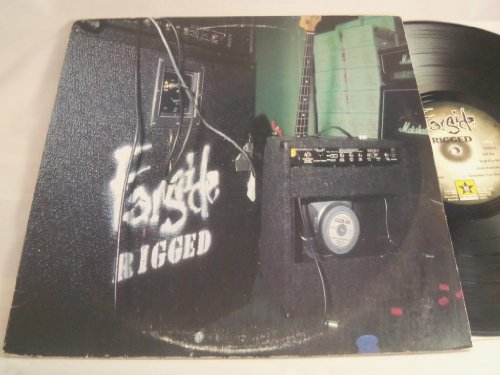 Farside Rigged vinyl record cover featuring musical equipment with the vinyl disc partially visible.