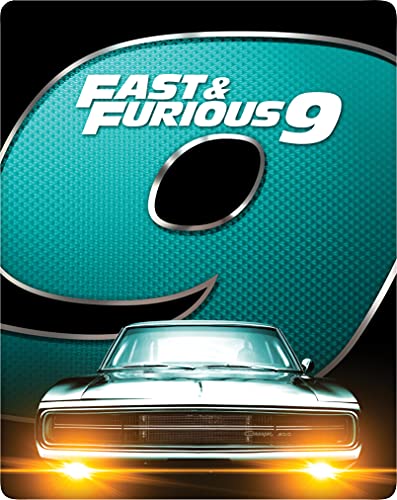 Fast & Furious 9 Blu-ray cover featuring a silver car with bright headlights.