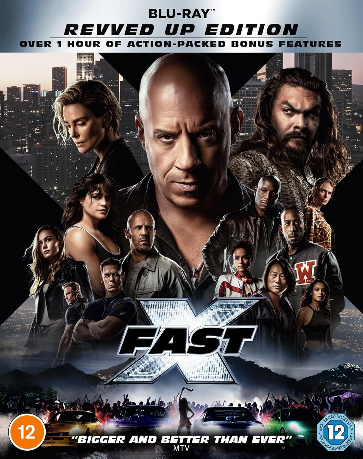 Fast X" Blu-ray cover featuring Vin Diesel and ensemble cast.