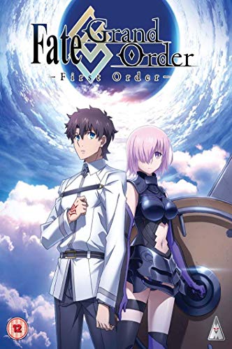DVD cover for “Fate Grand Order: 1st Order” featuring two anime characters.