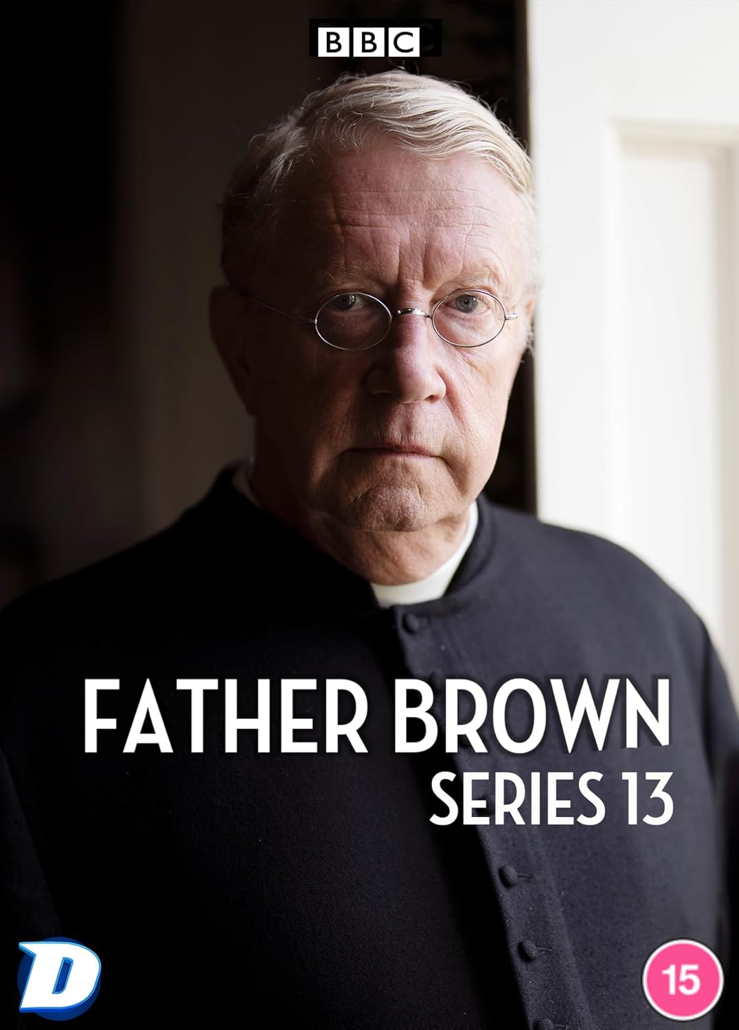 DVD cover for "Father Brown: Series 13" featuring a portrait of Mark Williams.
