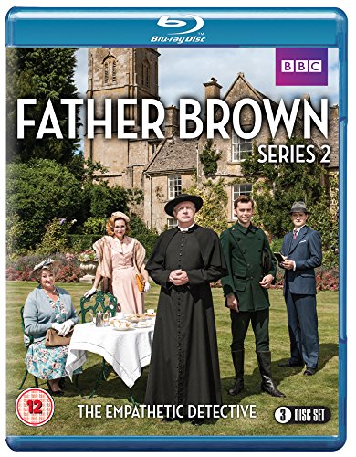 Blu-ray cover of "Father Brown Series 2" featuring characters in front of a church.