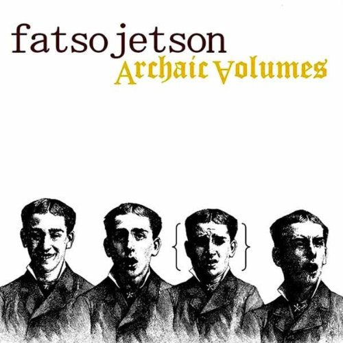 Album cover for Fatso Jetson’s “Archaic Volumes” featuring sketched portraits.