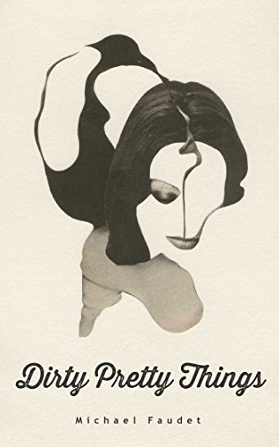 Book cover with abstract black and white floral design and title.