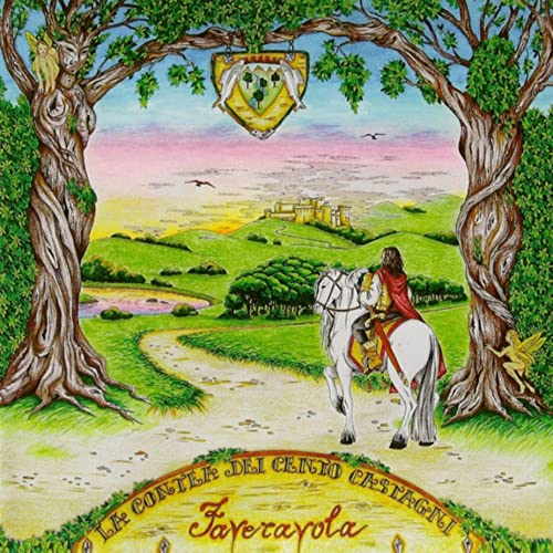 CD cover: knight on horseback framed by trees, castle in distance.