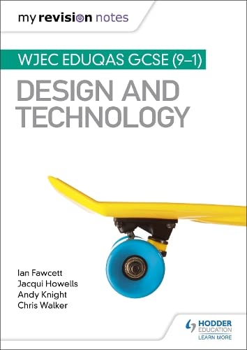 GCSE Design and Technology revision notes cover with a skateboard image.