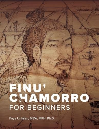 Book cover with a sketched portrait of a Chamorro man and title text.